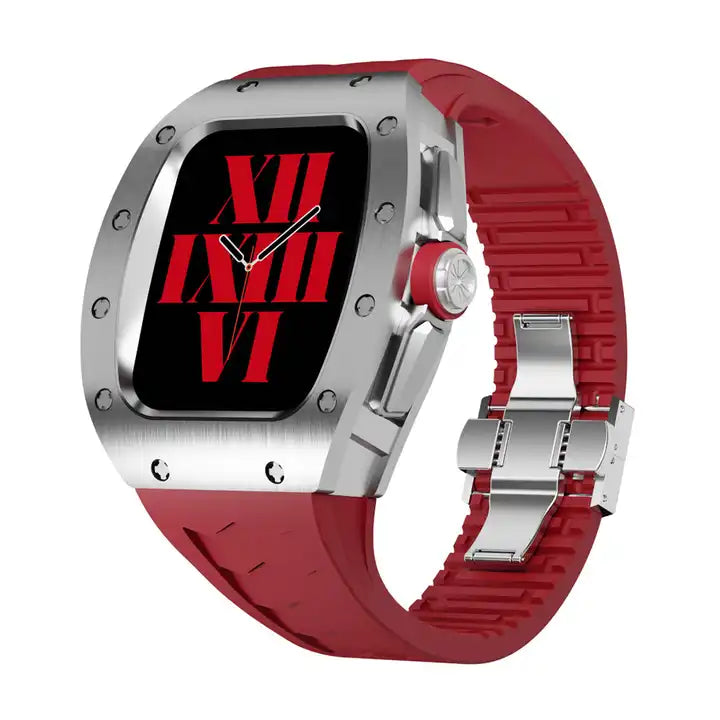Luxury 45mm/44mm Titanium Stainless Steel Case Watch Strap