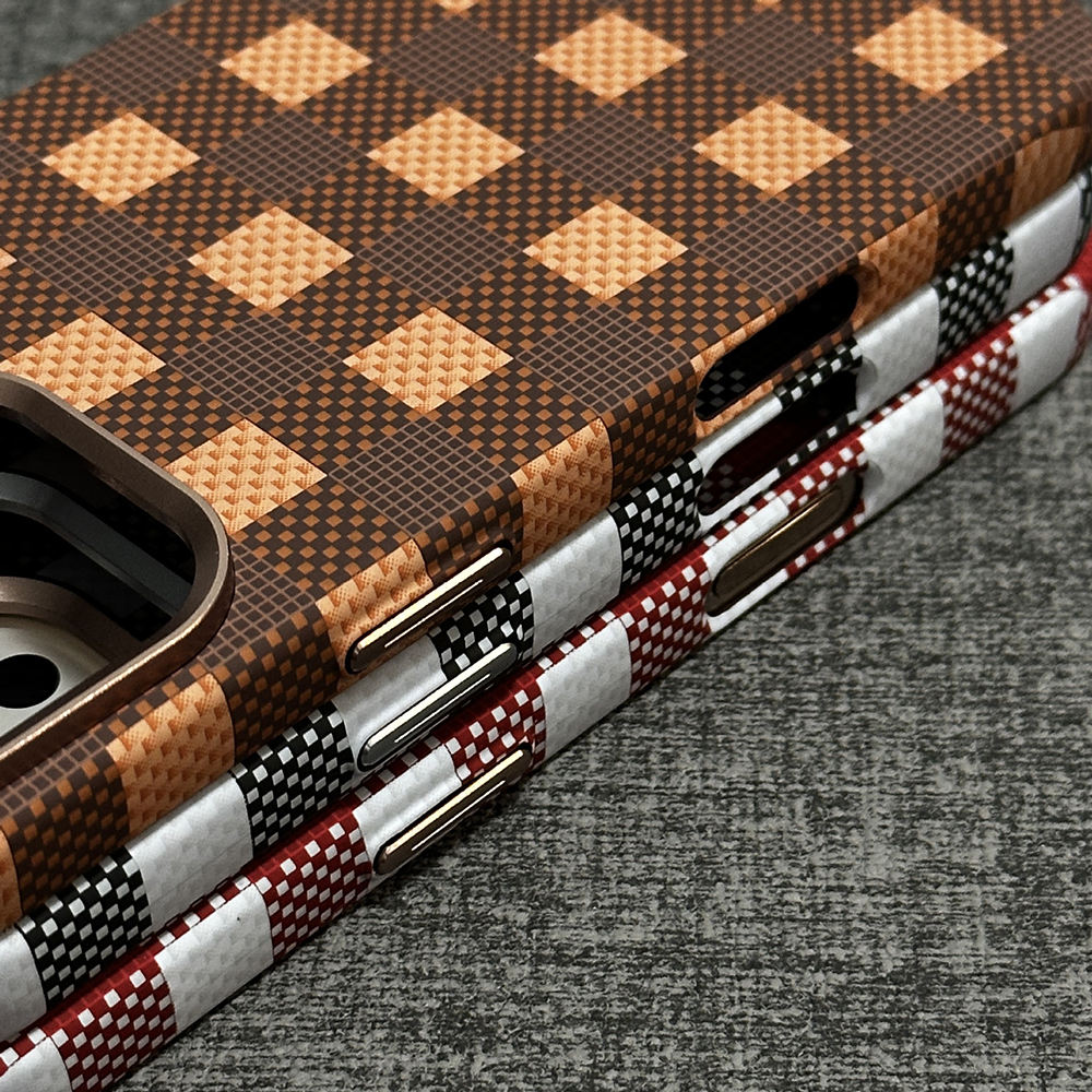 Checkered Pattern Magnetic Case For iPhone