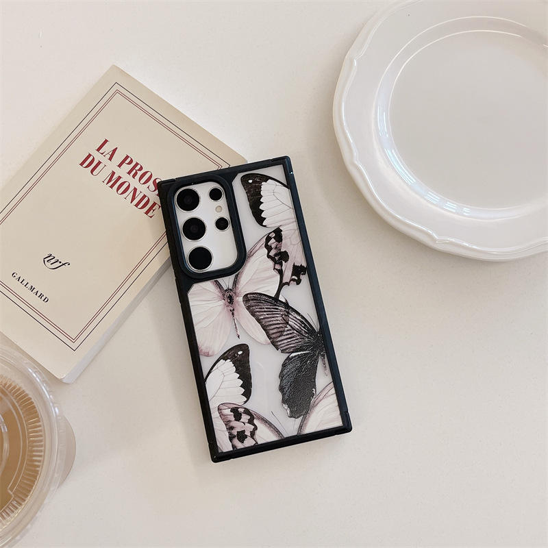 Noir Botanica Transparent Case For Samsung