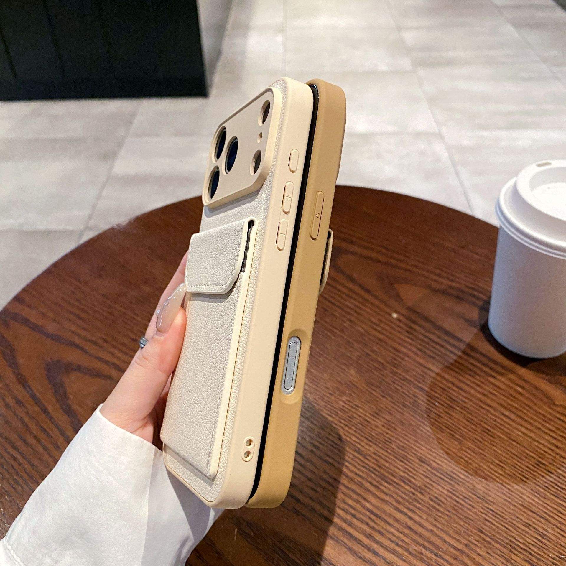 LeatherPocket Card Holder Case For iPhone