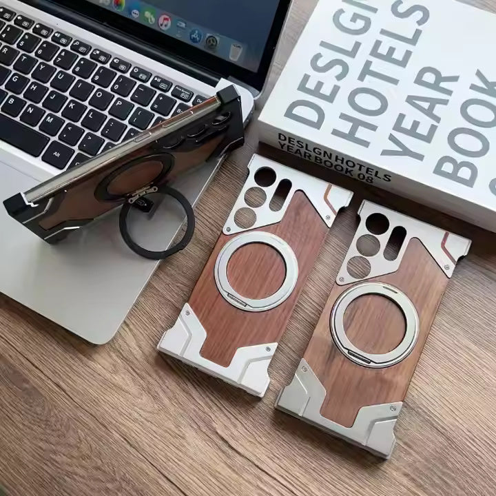 Metal + Wood Samsung Case