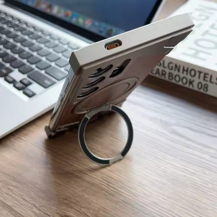 Metal + Wood Samsung Case