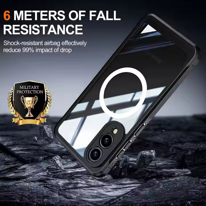 HD Clear Tempered Glass Magnetic Case For Samsung Edge