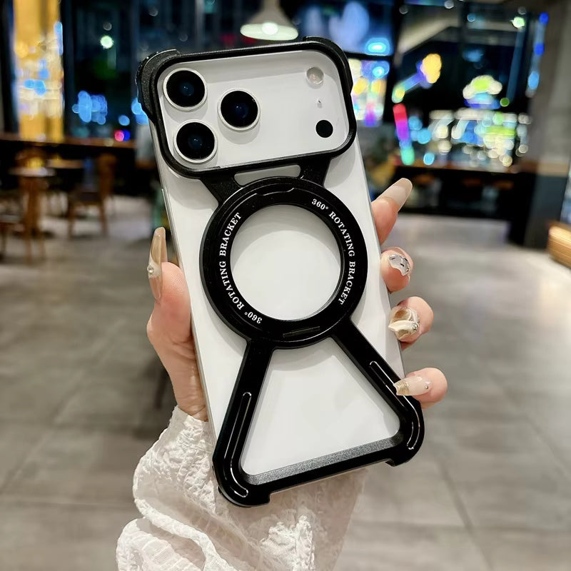 ZX Metal Case With 360 Rotating Stand For iPhone