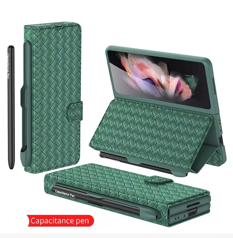 Braided Pattern Case For Samsung Fold