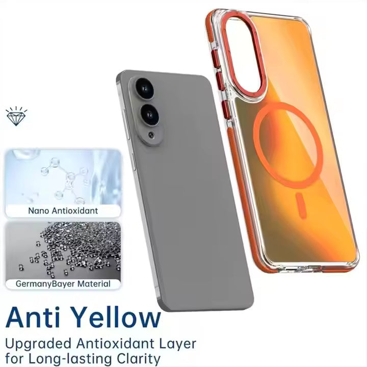 ColorBorder Transparent Case For Samsung Edge