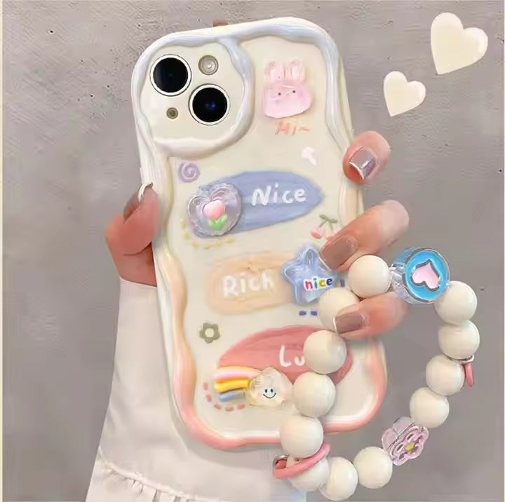 Cartoon Art Bracelet Case for iPhone