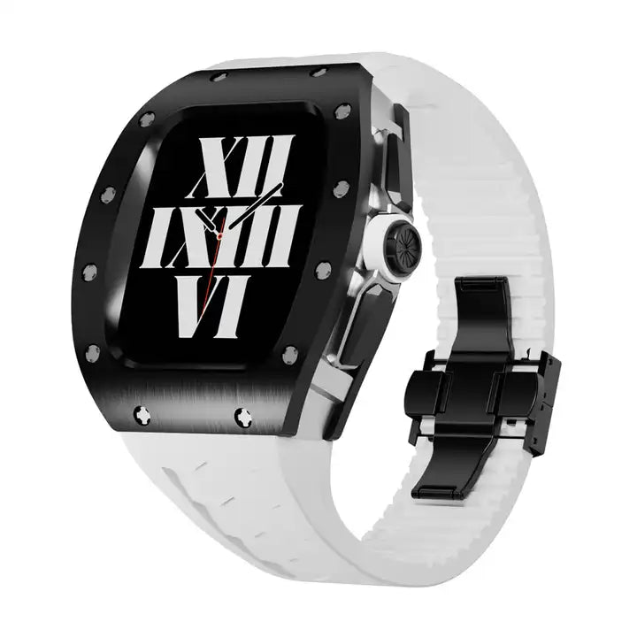 Luxury 45mm/44mm Titanium Stainless Steel Case Watch Strap