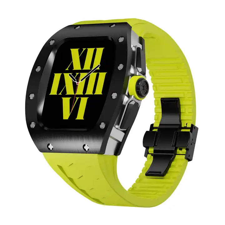 Luxury 45mm/44mm Titanium Stainless Steel Case Watch Strap