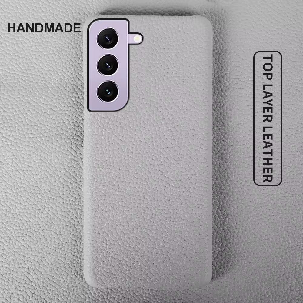 Luxury Real Leather S Series Phone Case For Samsung Z Fold (Lychee Pattern)