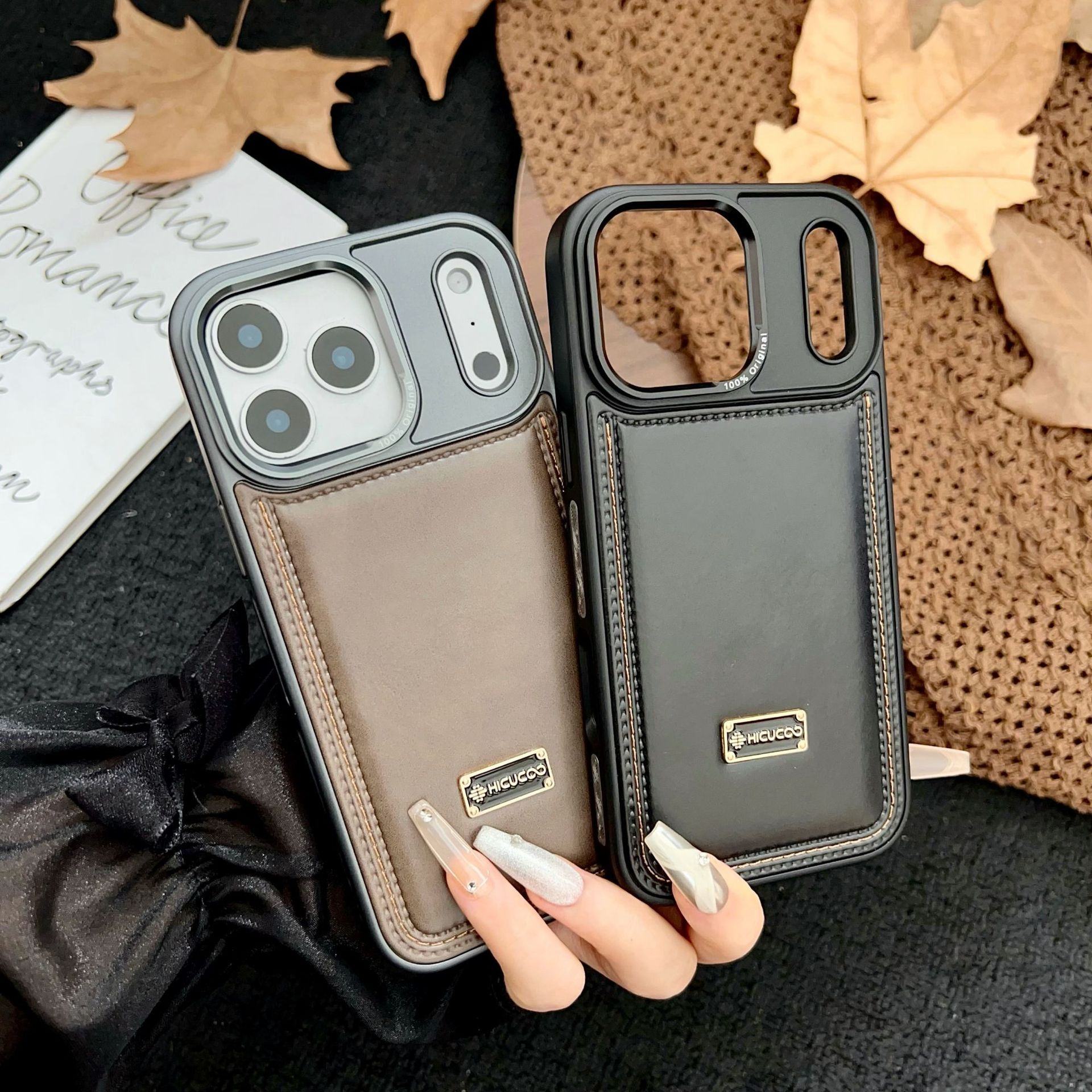 Hicucoo Leather Case For iPhone