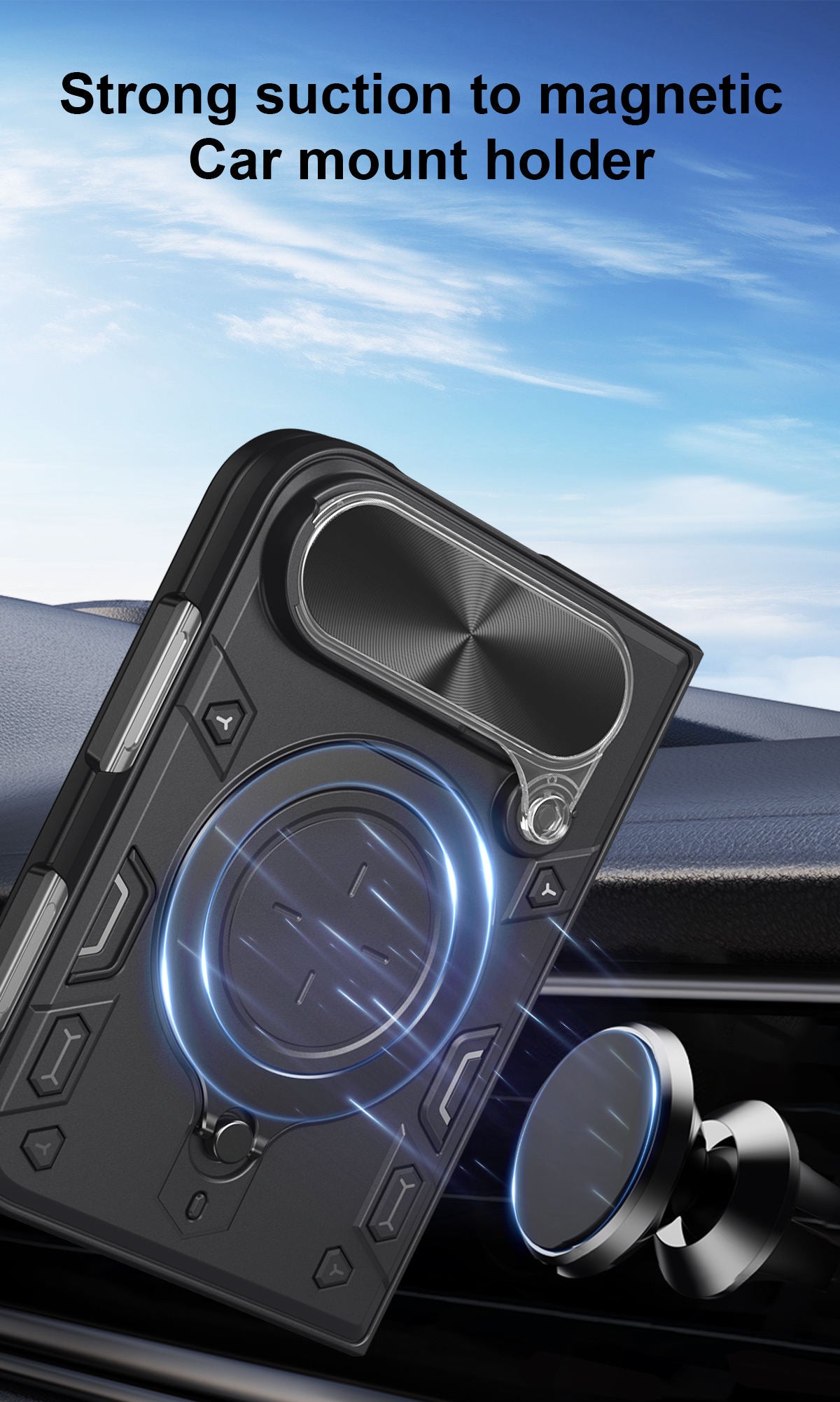 Magnetic Car Mount Phone Case for iPhone Duo