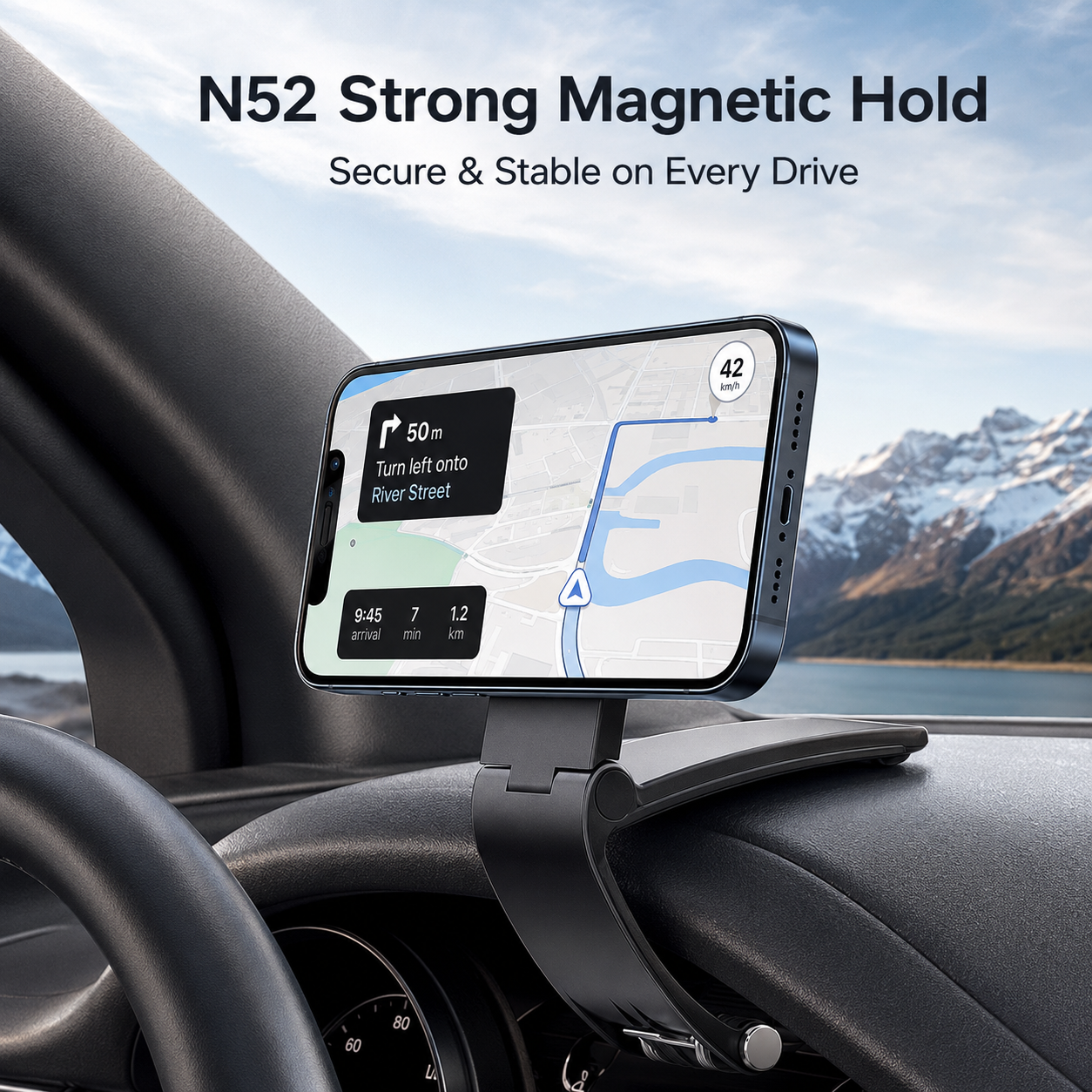 DashClip Foldable Car Phone Holder