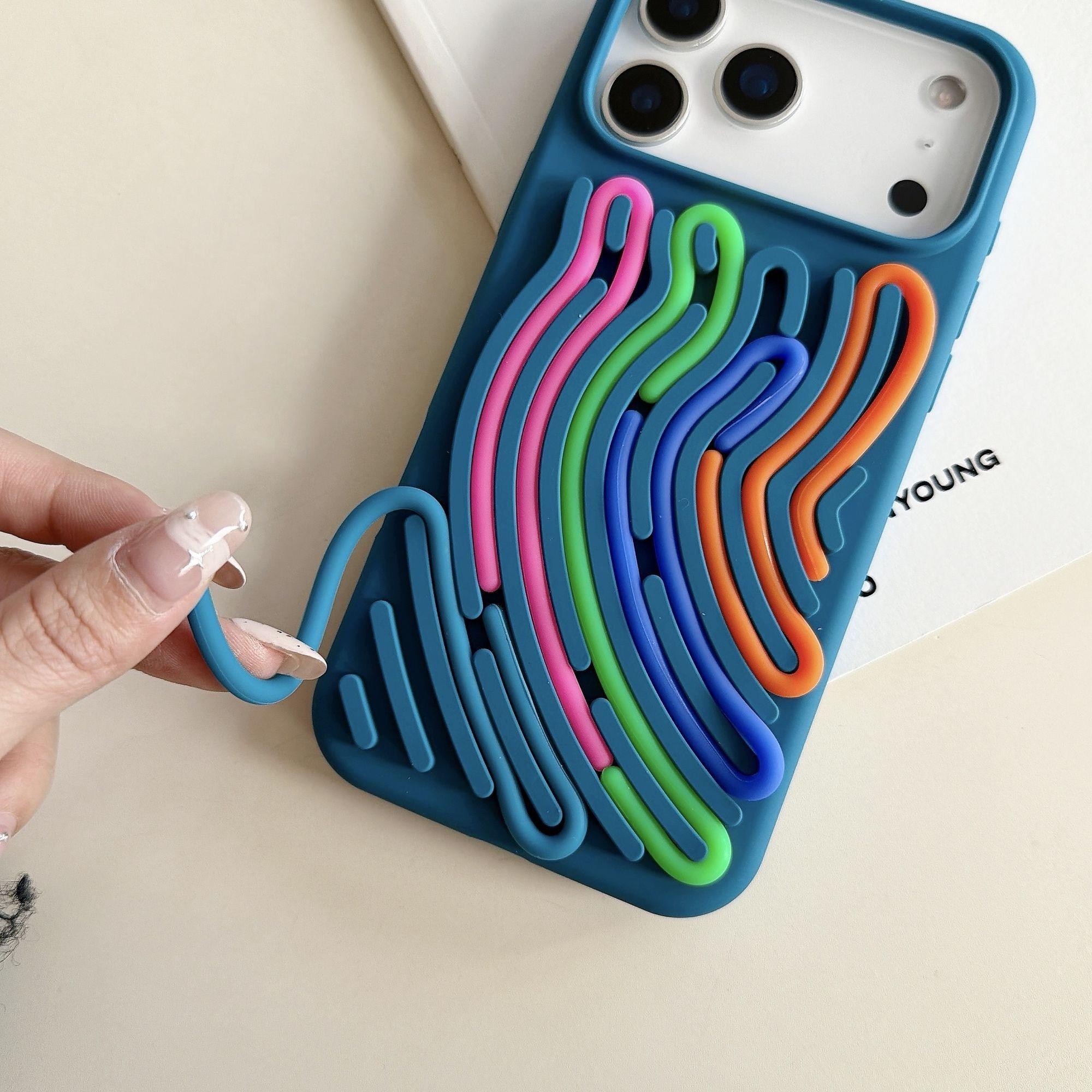 Rainbow WaveLoop 3D Case For iPhone