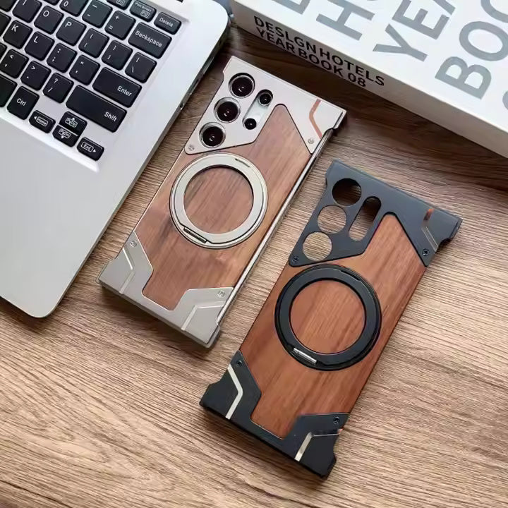 Metal + Wood Samsung Case