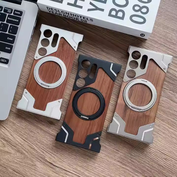 Metal + Wood Samsung Case