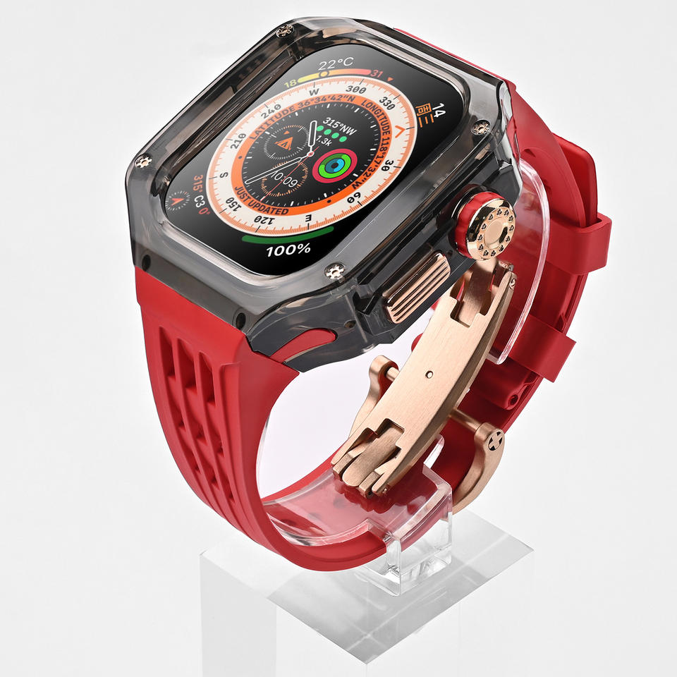 Transparent 49 MM Mod Kit Watch Case For Apple Ultra Watch (Black)