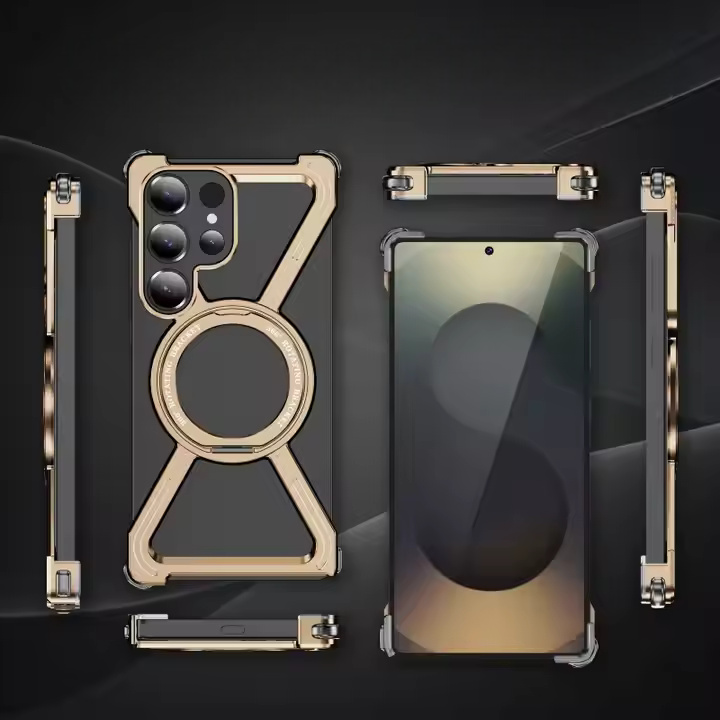 ZX Metal Case With 360 Rotating Stand For Samsung