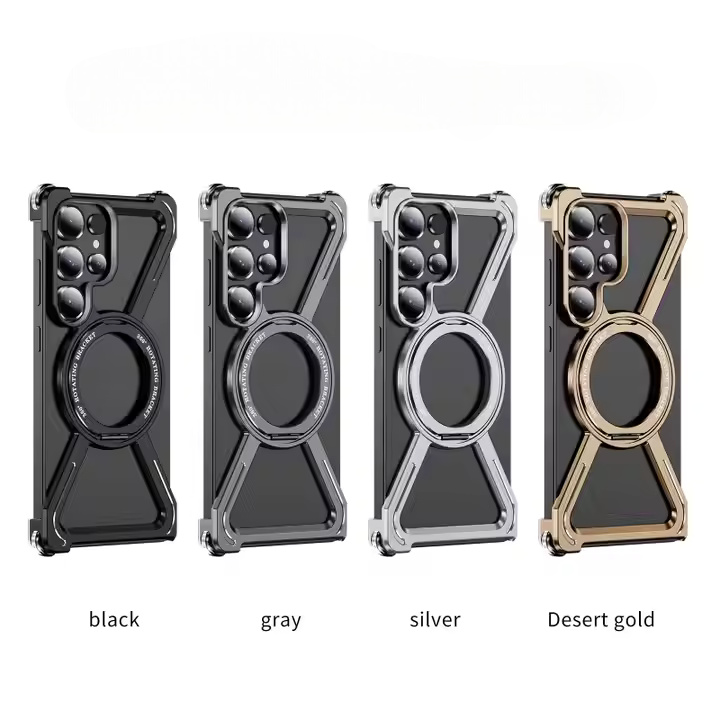 ZX Metal Case With 360 Rotating Stand For Samsung