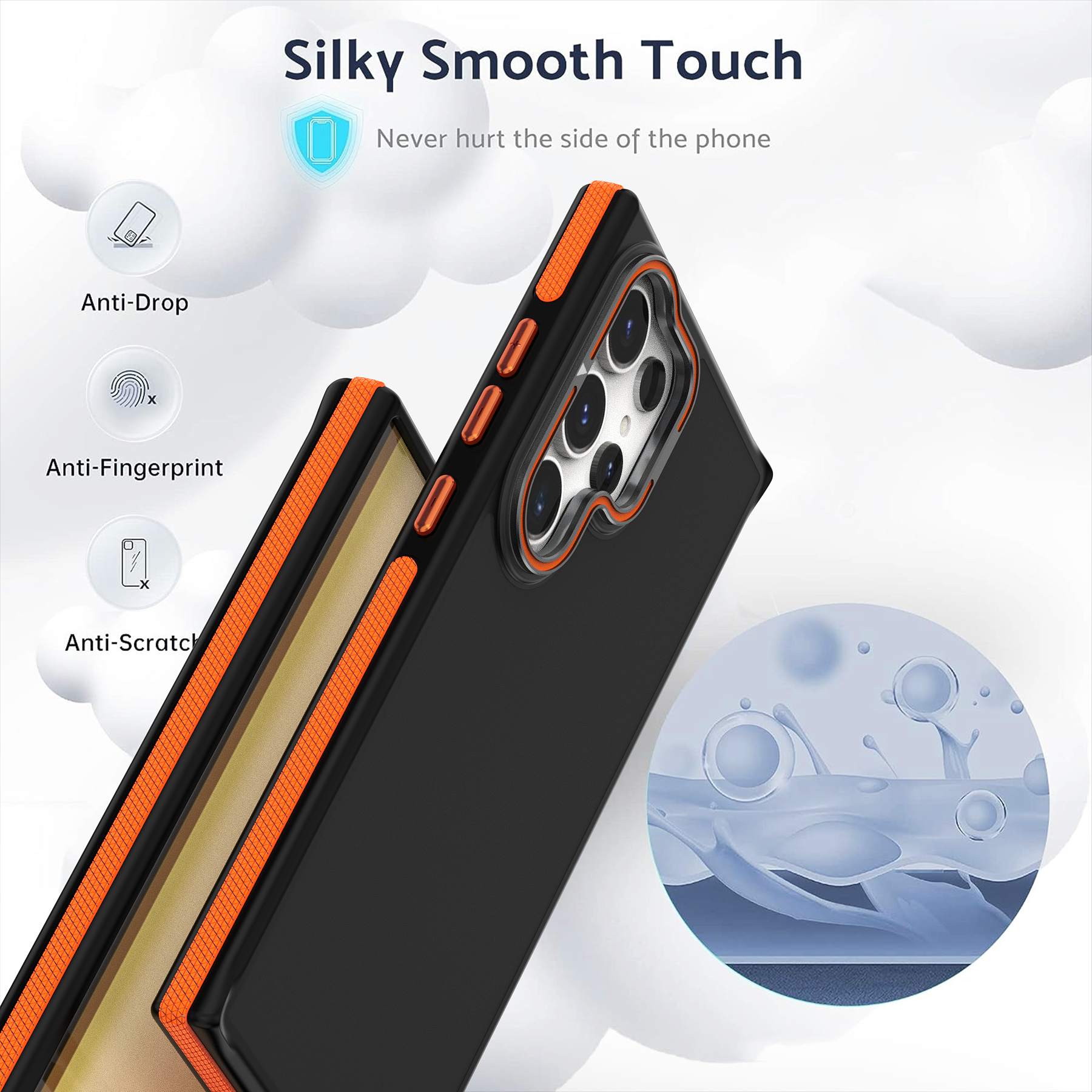 Dark ColorBorder Case For Samsung