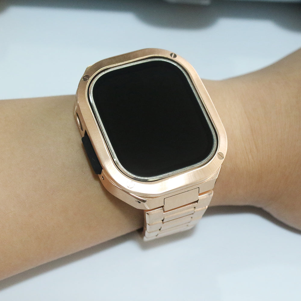 Premium Metal Case For iWatch 49 MM Ultra (Black)