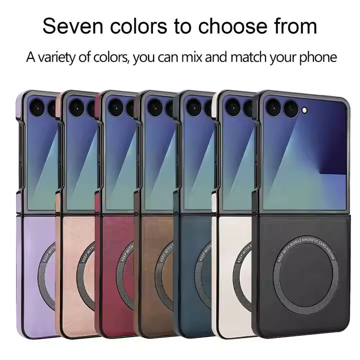 LeatherRIng Case For Samsung Flip