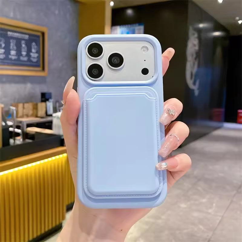 Magnetic PU Case With Detachable Card Holder for iPhone