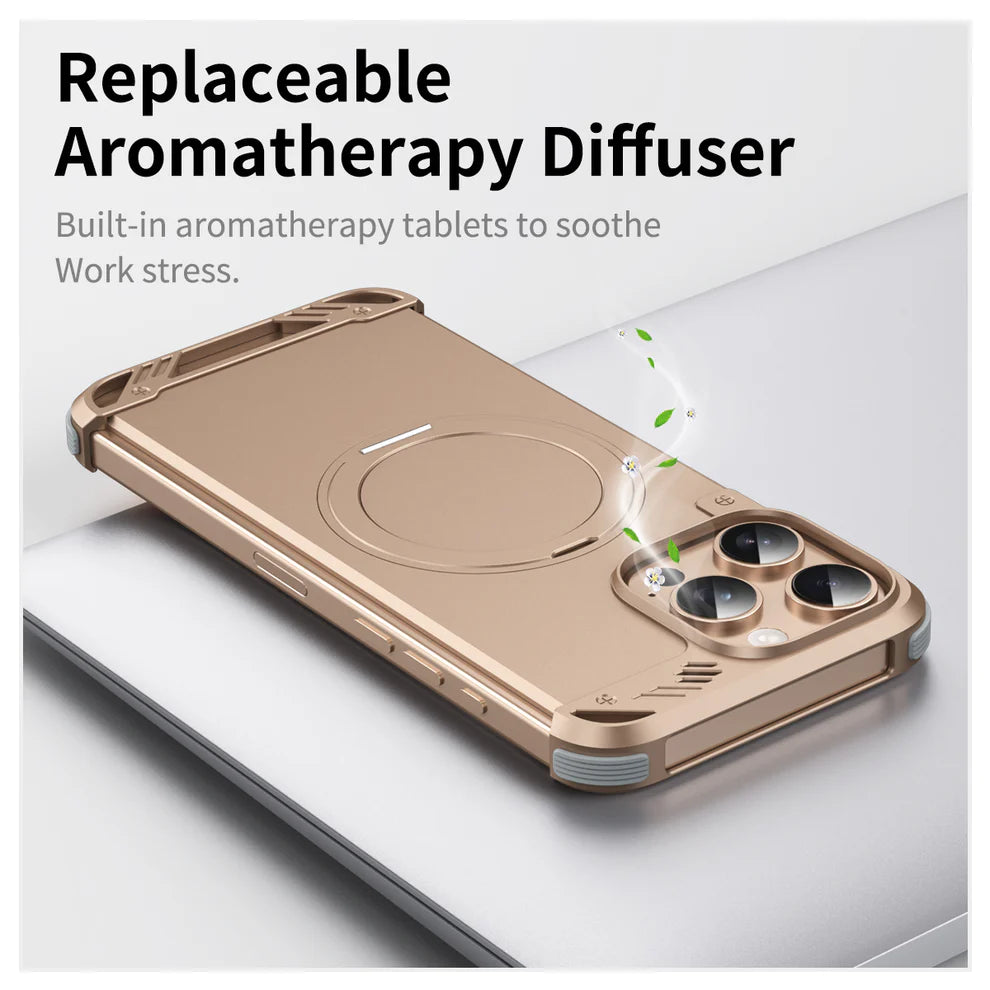 Aroma Air Cushion Metal Case For iPhone