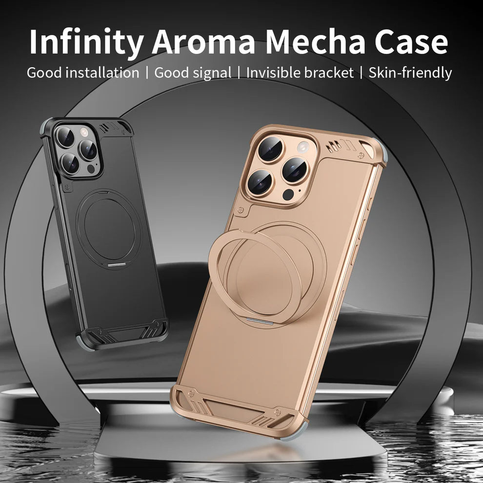 Aroma Air Cushion Metal Case For iPhone