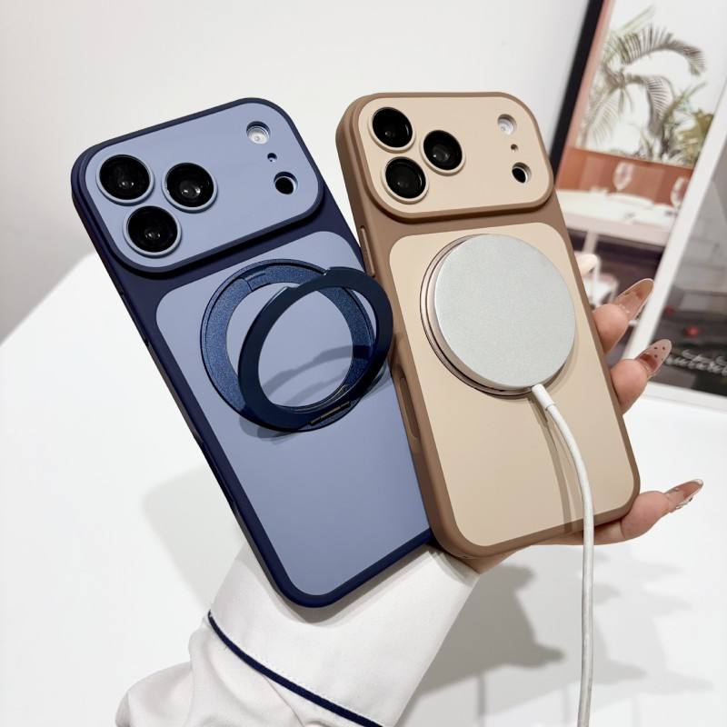Camera Protection Ringstand Phone Case for iPhone