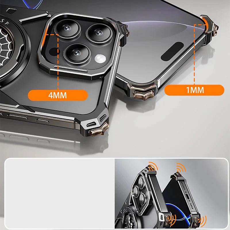 BatmanWeb Metal Ring Stand Case For iPhone