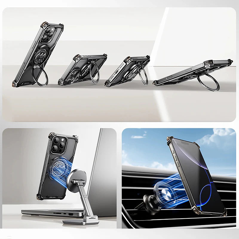 BatmanWeb Metal Ring Stand Case For iPhone