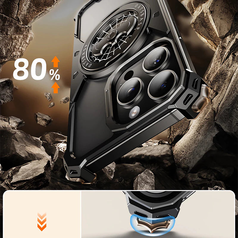 BatmanWeb Metal Ring Stand Case For iPhone