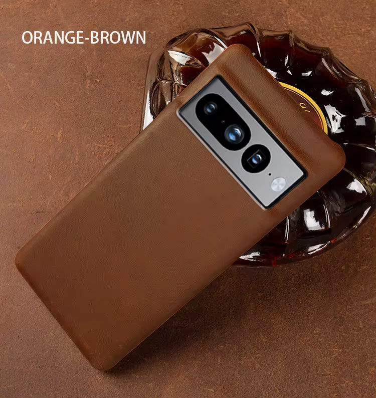 Genuine Leather Case For Google Pixel Phone (Crazy Horse Pattern)