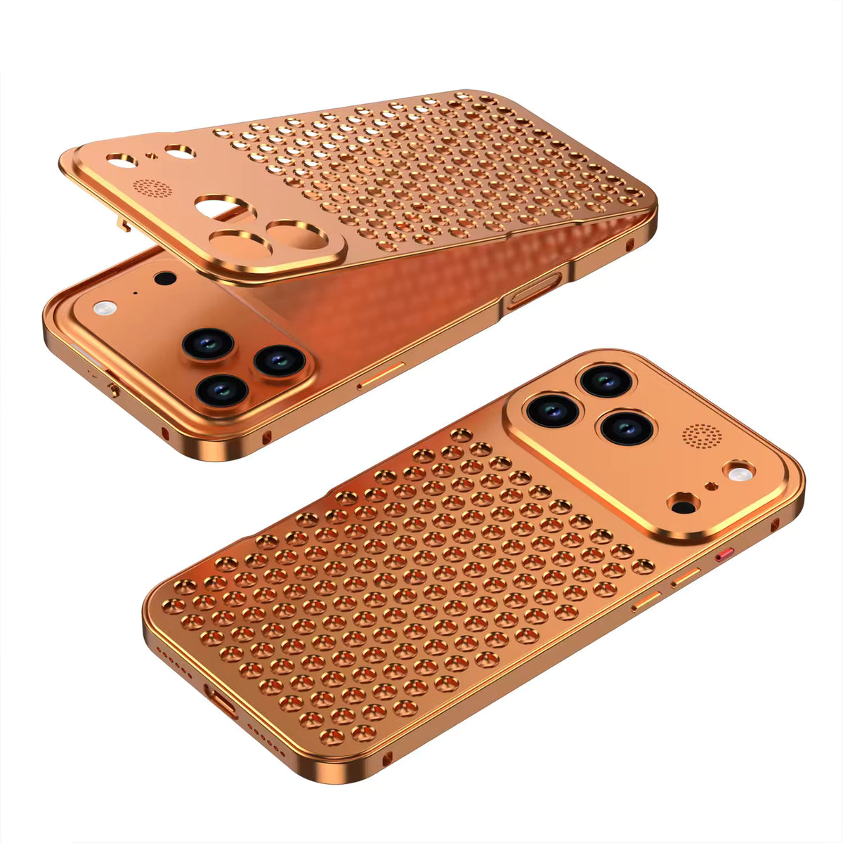 Pop-Up Aluminum Alloy Heat Dissipation Case for iPhone