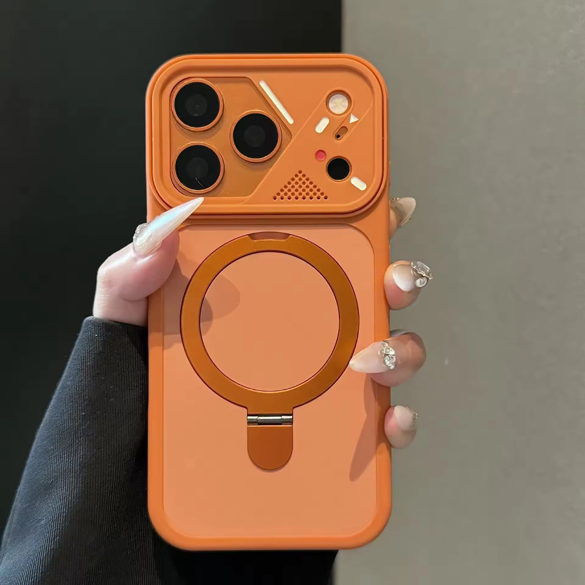 TPU Phone Case With Metal Ringstand for iPhone