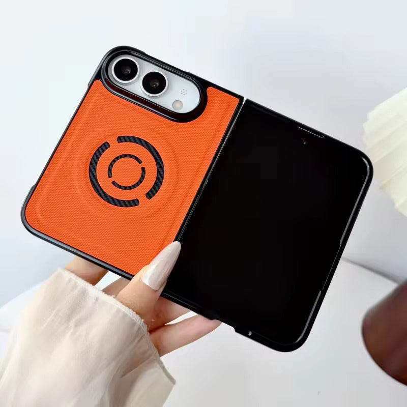 Magnetic Fabric Texture Protective Case for iPhone Duo