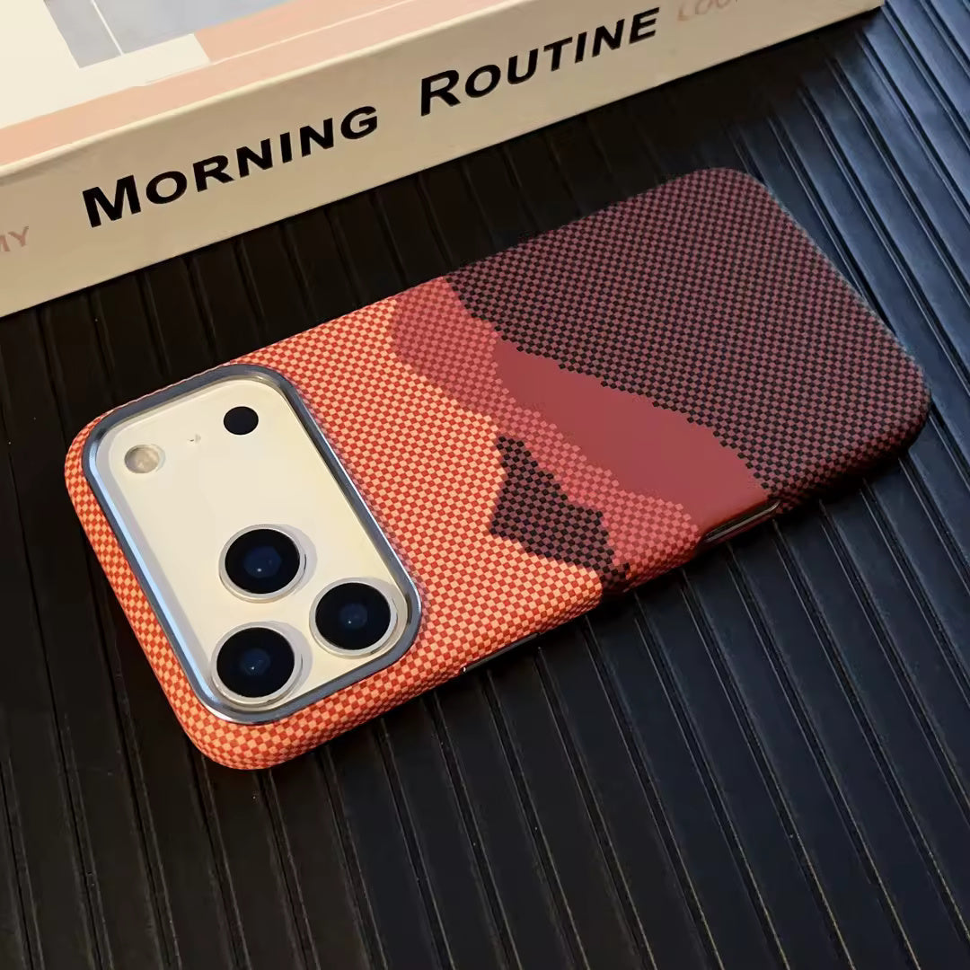 Colour Magnetic Carbon Fiber iPhone Case