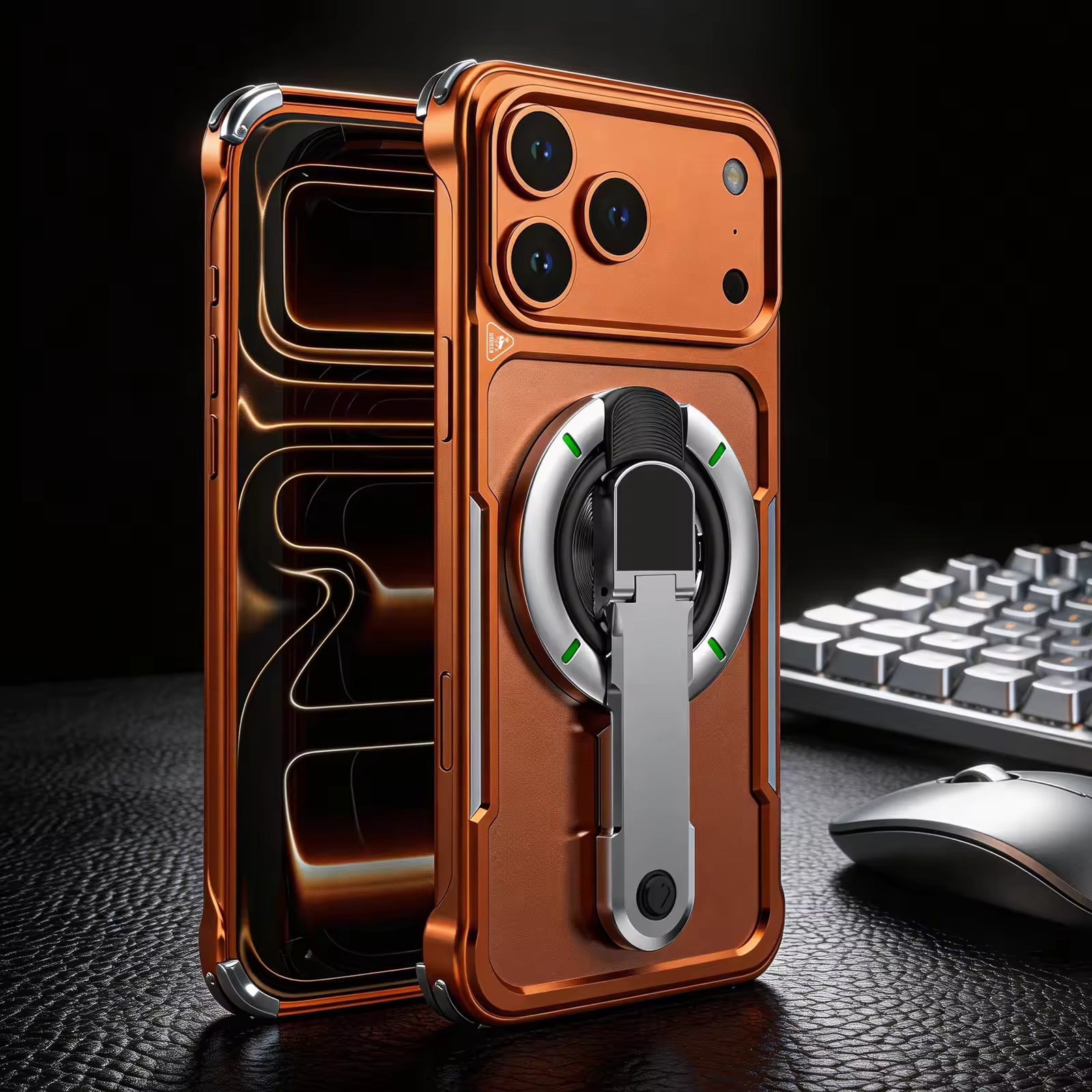 Foldable StripStand Metal Case For iPhone