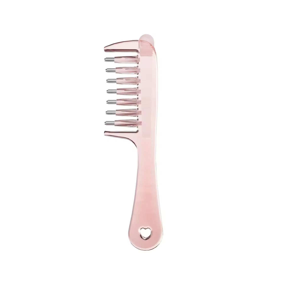 Oil Reservoir Scalp Massage Comb With Metal Roller Ball Teeth For Hair Care