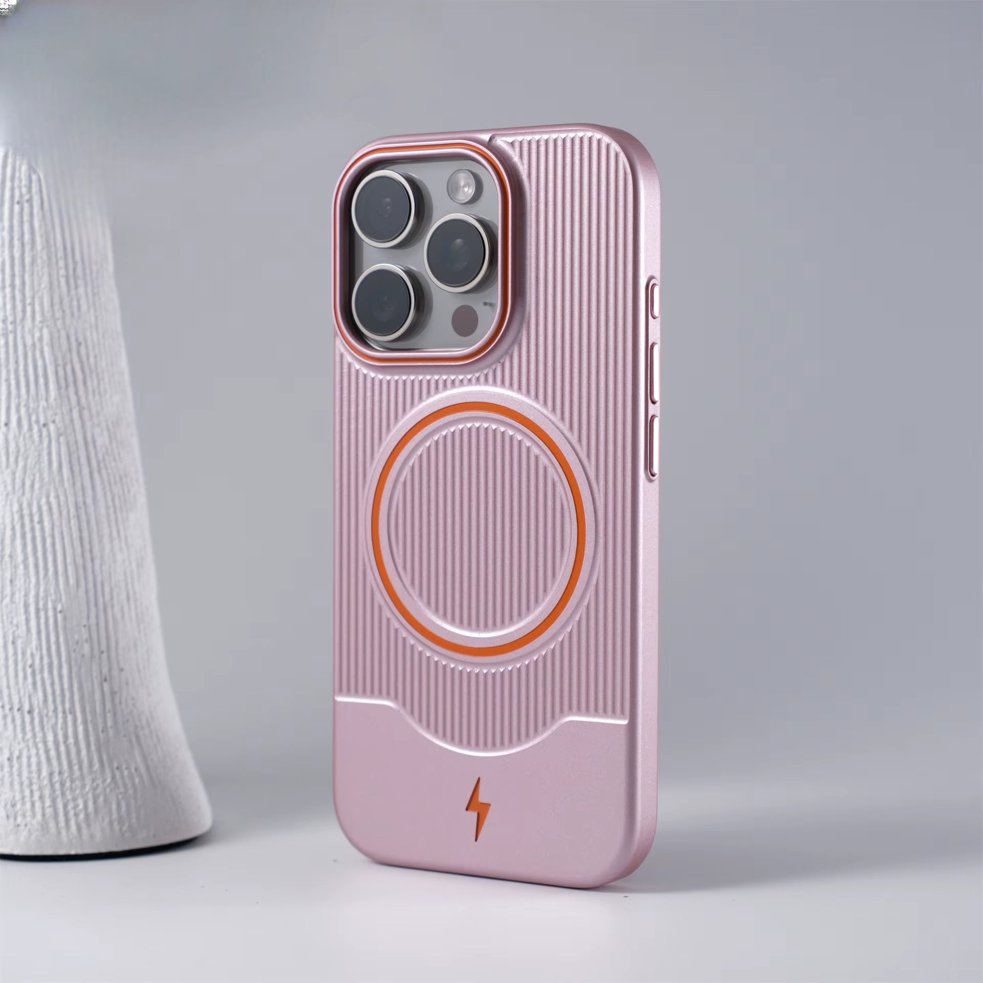 Corrugated Orange RIng Case For iPhone