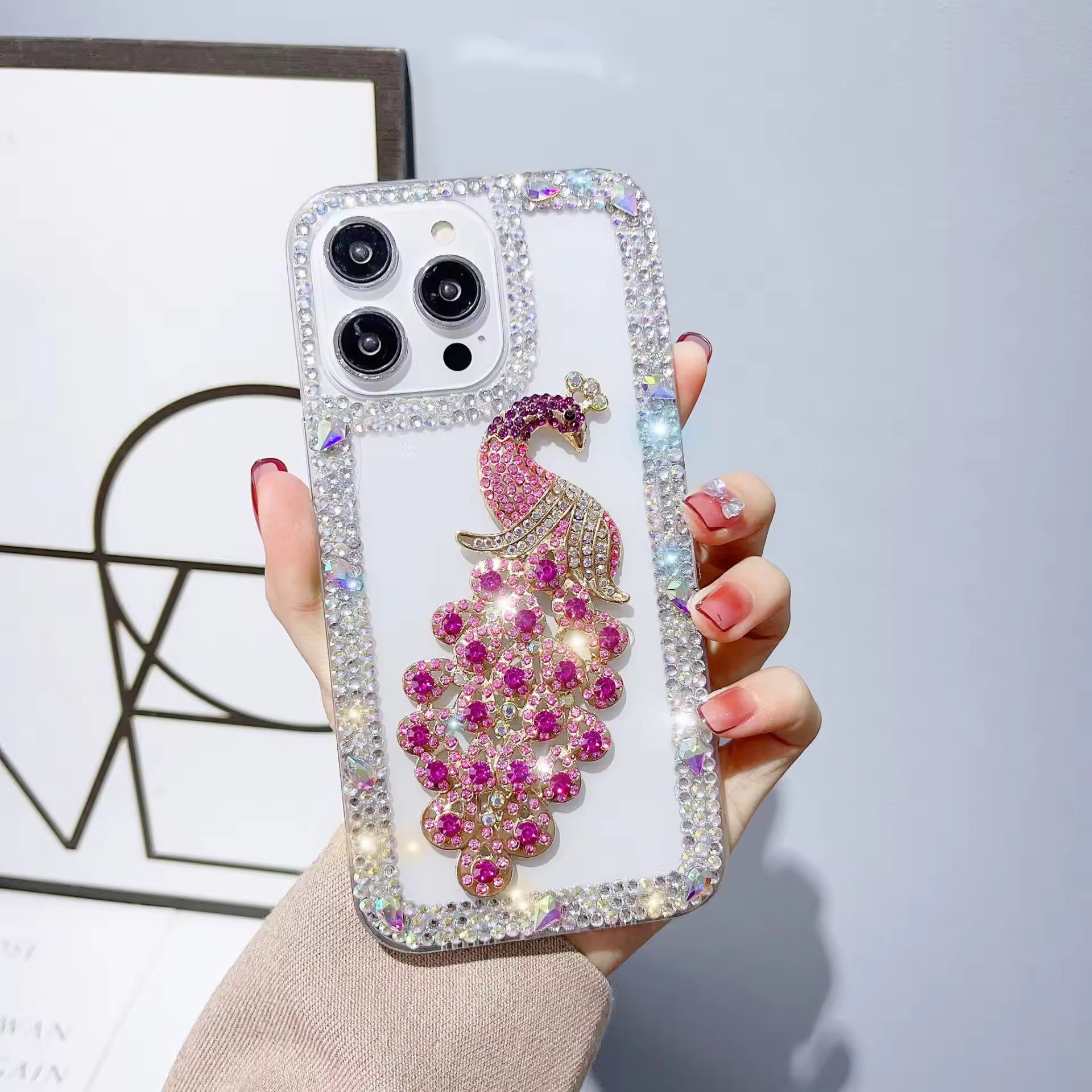 ColorDiamond Peacock Case For iPhone