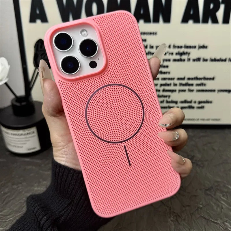 Breathable Mesh Texture Case For iPhone