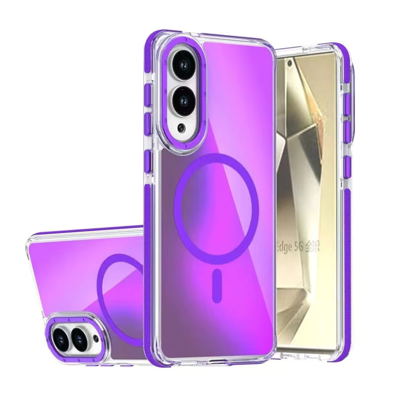 ColorBorder Transparent Case For Samsung Edge