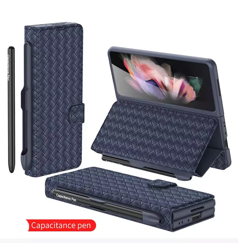 Braided Pattern Case For Samsung Fold