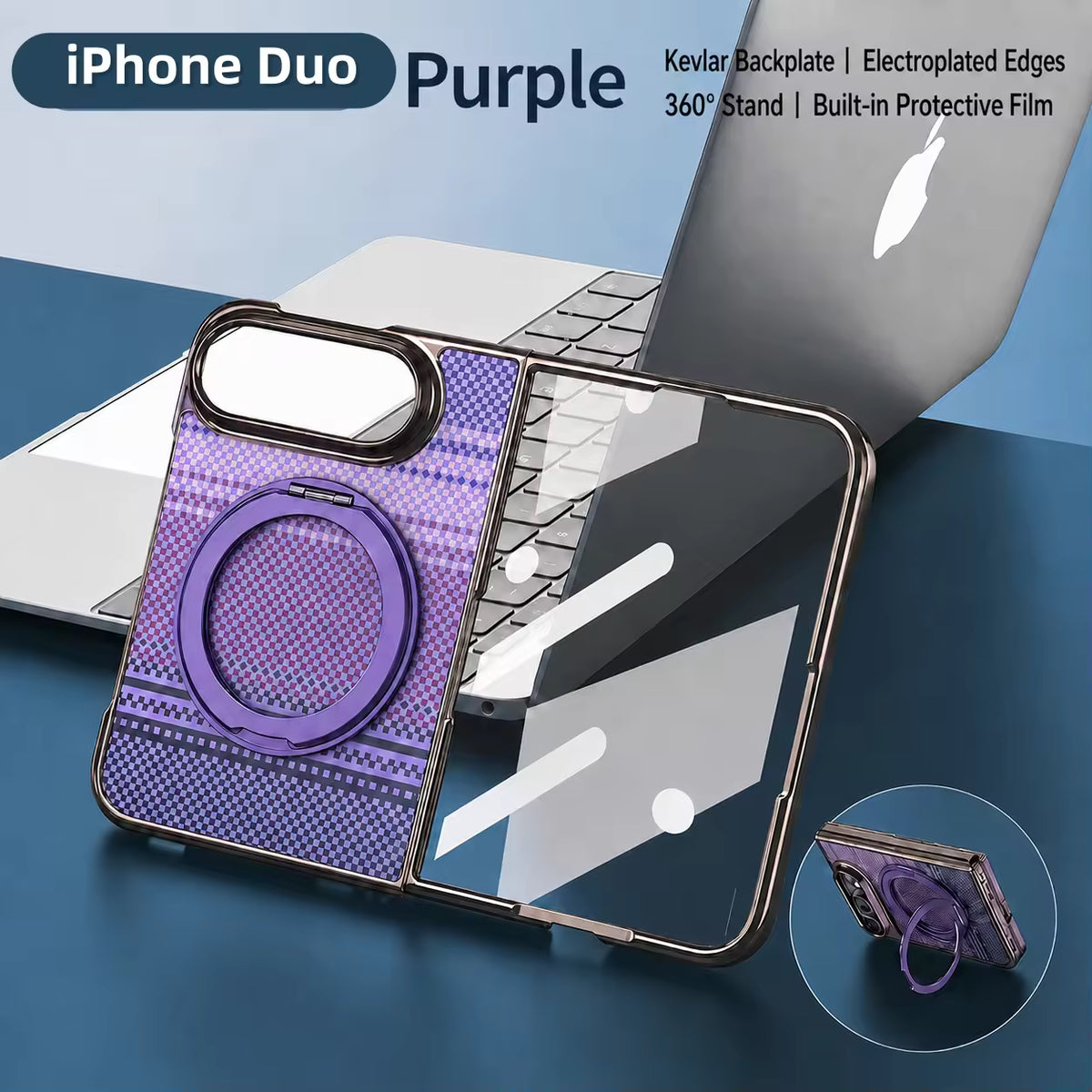 Color Magnetic KickStand Case for iPhone Duo