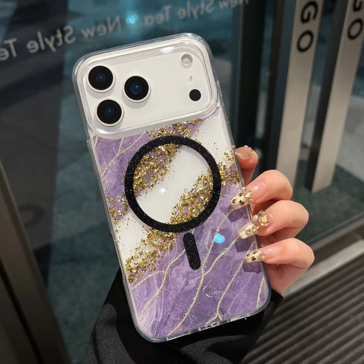Gradient Glitter Case with MagSafe For iphone
