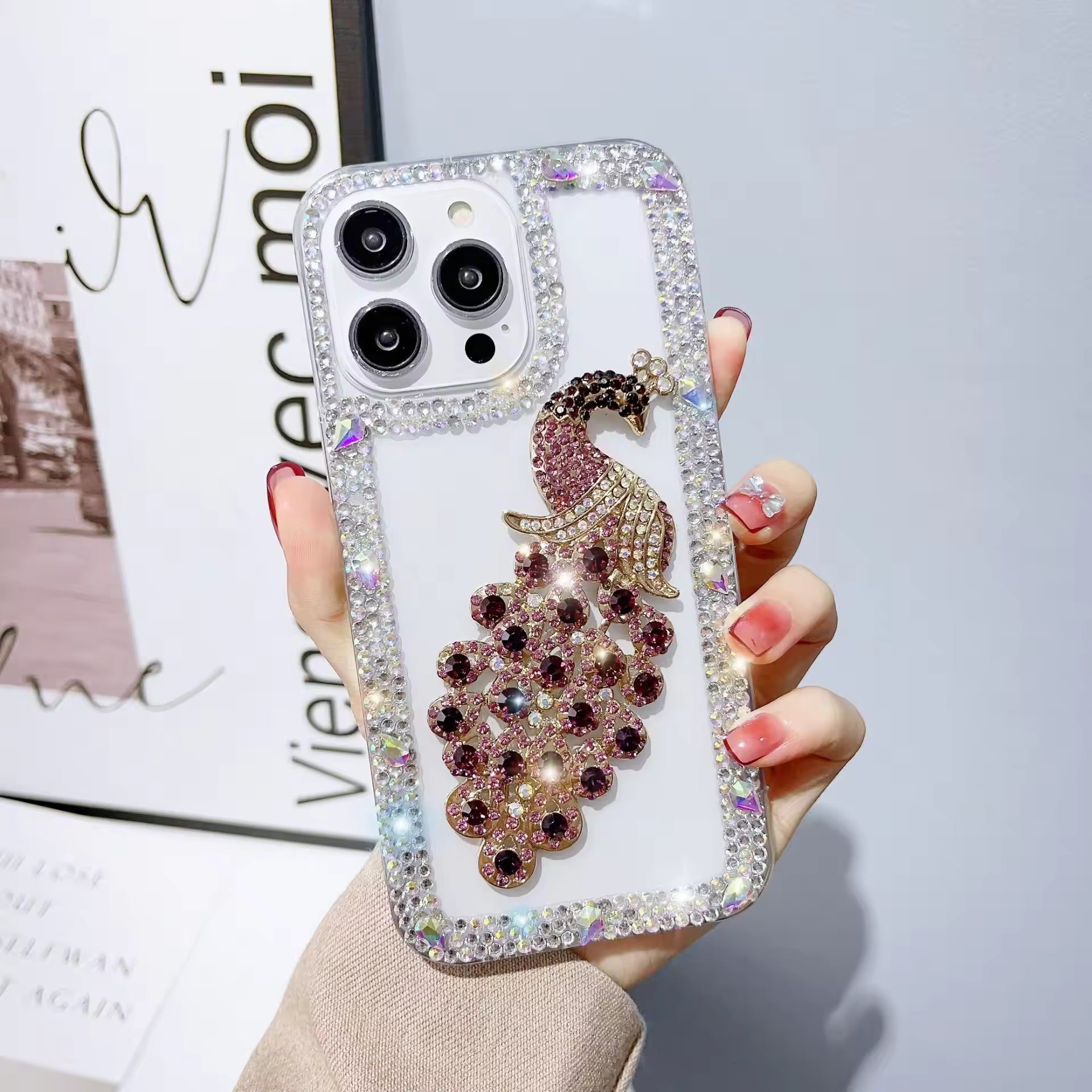 ColorDiamond Peacock Case For iPhone