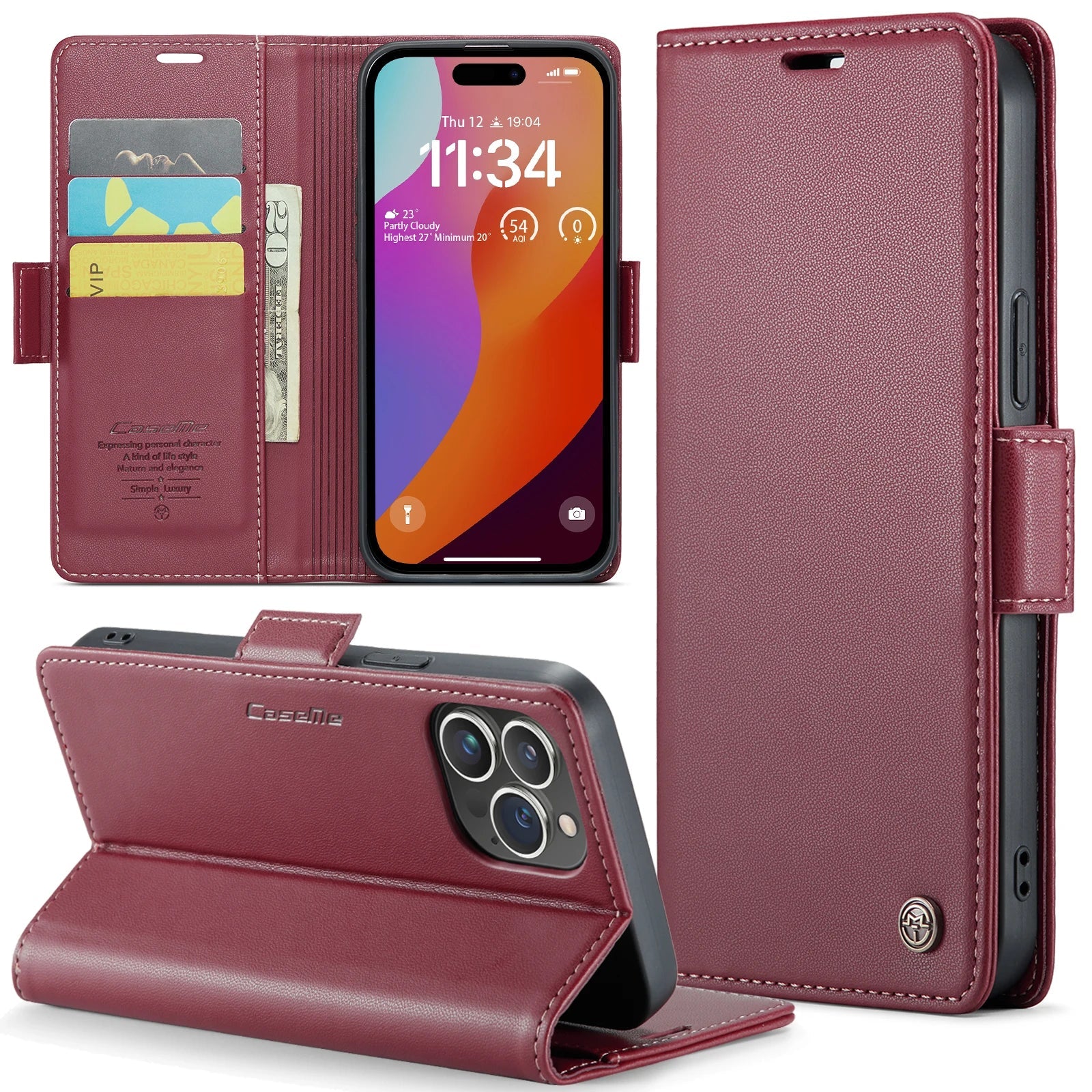 Professional Flip Wallet Case For iPhone