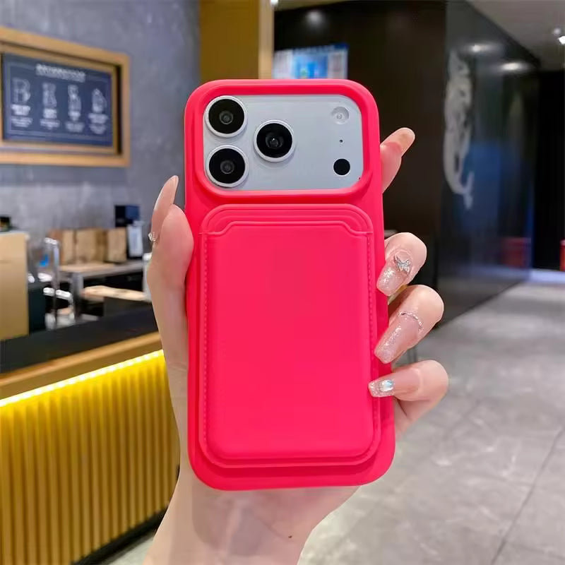 Magnetic PU Case With Detachable Card Holder for iPhone